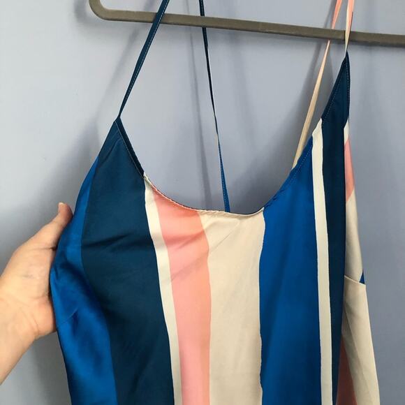 NWT lemlem x H&M Blue and Pink Striped Dress - Picture 8 of 13